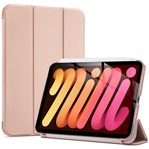ProCase Smart Case for iPad Mini 7 and 6 Hard Back Cover 8.3 Inch Rose Gold 2024 2021 A17 Pro 7th 6th Gen