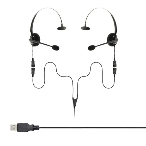 Project Telecom USB-A & USB-C Headset Splitter Bundle for Teams, Zoom, Webex - Noise Cancelling, 2 Users, Ideal for Training & Coaching
