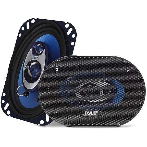 Buy Pyle 4'' x 6'' Triaxial Speakers - 240W Loud Audio System for Car Stereo | High-Quality Mid Range & Piezo Tweeter