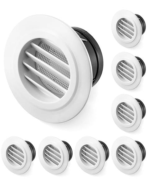QWORK Air Vent ABS Louver Grille Cover, 8 Pack 4