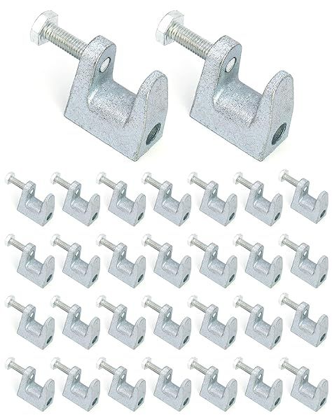 QWORK Beam Clamp, 30 Pcs 3 8