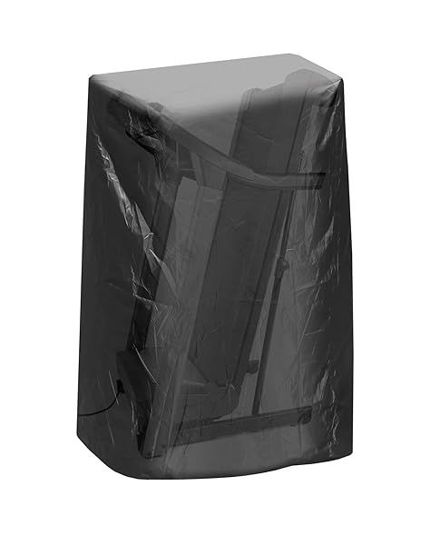 QWORK Black Treadmill Cover Waterproof Durable 46x38x66 Inches Fits Most Folding Treadmills Includes Storage Bag