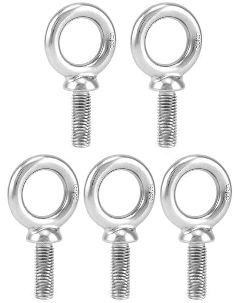 QWORK Eye Bolt, 5 Pack 5 8