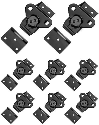 QWORK Heavy Duty Stainless Steel Latch for Flight Cases and Equipment Boxes, 8 Pack 3-1 4
