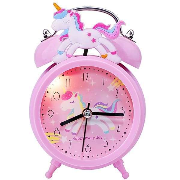 QearFun Unicorn Alarm Clock for Kids: Cute, Silent, & Loud - Perfect Gift for Girls & Toddlers!