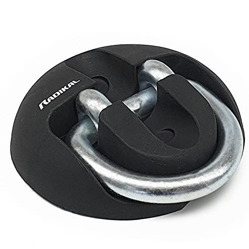 RADIKAL RK54 Heavy Duty Security Anchor Foldable Welded Arch Hardened Steel with Expansion Bolts for Motorcycle and Bicycle Parking