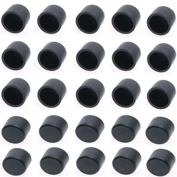 100 Pcs RCA Female Connector Dust Proof Cap Protector Cover - Black, Durable & Reliable