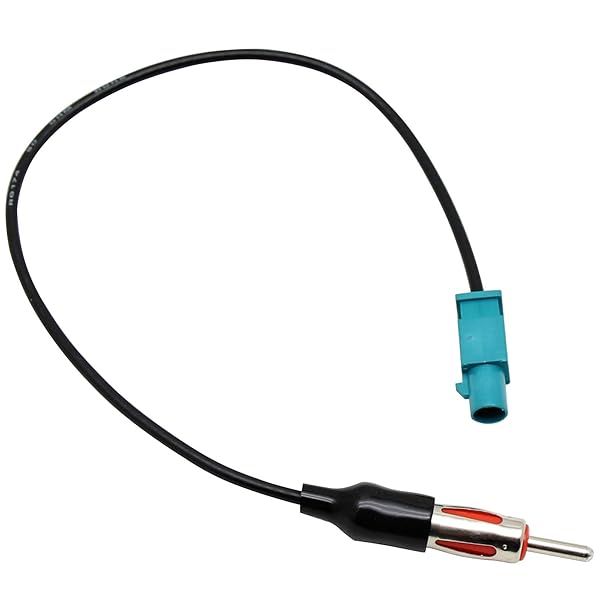 RED WOLF Car Radio Antenna Adapter for Jeep Wrangler JK JKU 2007-2023 Dodge Chrysler Aftermarket Stereo Cable Plug Replacement