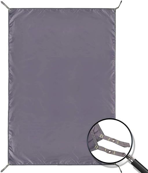 REDCAMP Waterproof Camping Tent Tarp 55x83 Multifunctional Tent Footprint for Camping Hiking Survival Gear Lightweight Compact