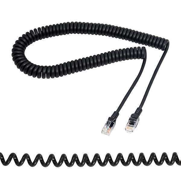 RIIEYOCA Cat5e Retractable Ethernet Cable - 2.5M Coiled RJ45 Network Cable for Laptops, Desktops & Routers