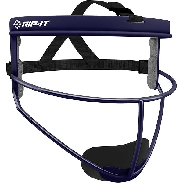 RIP-IT Original Defense Softball Face Mask - Lightweight Youth Fielder's Mask in Navy