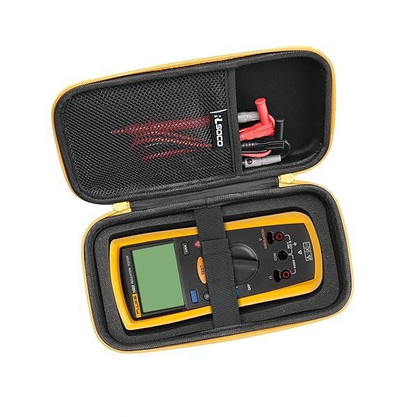 RLSOCO Hard Case for Fluke 1587 FC 1503 1507 1508 1577 and Brymen BM869s Digital Megohmmeter with Updated Padding