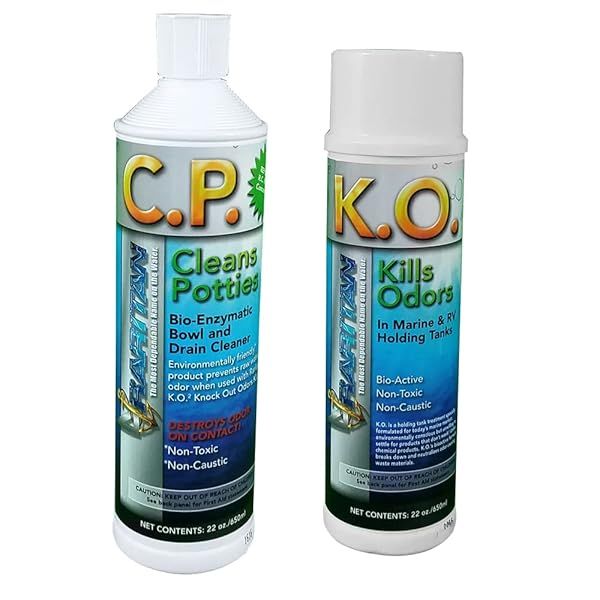 Raritan Potty Pack: K.O. Odor Eliminator & C.P. Cleaner - 32oz Bottles for Ultimate Potty Care
