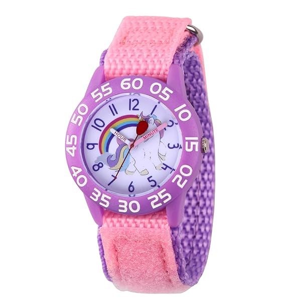 Red Balloon Kids' Time Teacher Watch: Durable Plastic, Analog Quartz, Fun Nylon Strap