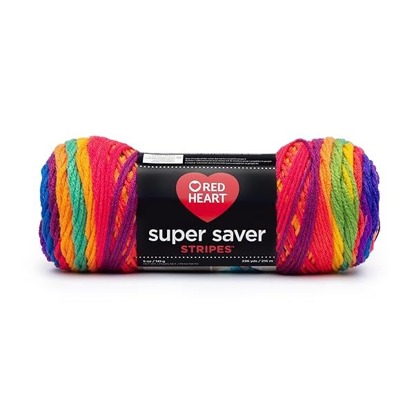 Red Heart Super Saver Stripes: Your Favorite Yarn for Colorful Projects