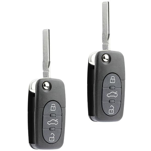 Replacement Keyless Entry Remote Flip Key Fob for 1998 to 2001 VW Beetle Golf Jetta Passat Set of 2