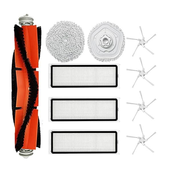 Replacement Parts for Dreametech W10 W10 Pro Accessories Kit Main Brush Side Brush Mop Pads Hepa Filter Attachments