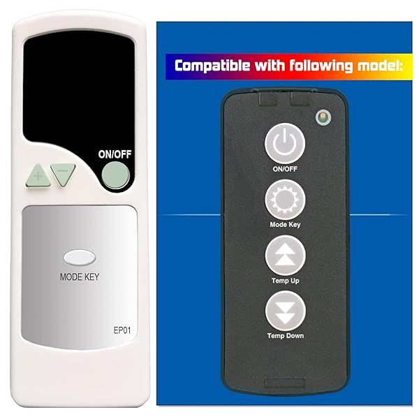 Replacement Remote Control for EdenPURE Trusted Comfort TrustedCOMFORT Heater RPE1500 A5093 A5093 R RPE1500A5093 RPE1500A5093 R YN022 US004