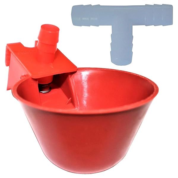 Rite Farm Products 12 AUTO Waterer Drinker Cups and Barbed Fittings for Chicken Poultry