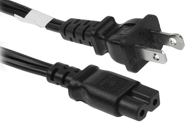 RiteAV 6ft 18 AWG Polarized Power Cord IEC320C7 to NEMA 1-15P - Durable & Reliable Connection