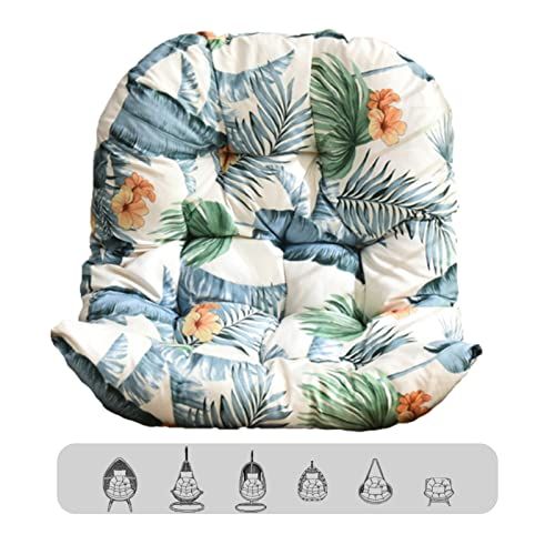 Rkufoze Thick Soft U-Shaped Egg Chair Cushion for Hanging Egg Swing Chair Comfortable Replacement Cushion Only