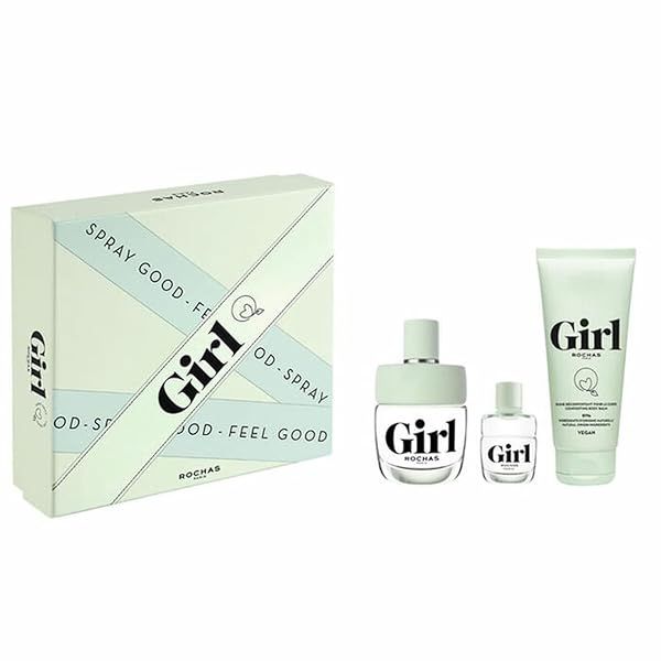 Rochas GIRL EDT Spray & Shower Gel Set - 3.4 oz + Mini 0.15 oz | Perfect Gift for Her