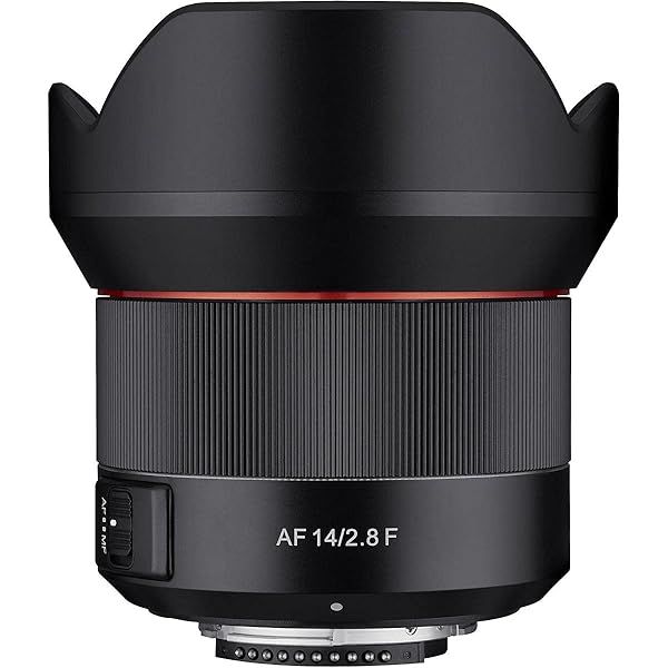 Rokinon IO14AF-N 14mm F2.8 Fixed Prime Camera Lens for Stunning Photography Black
