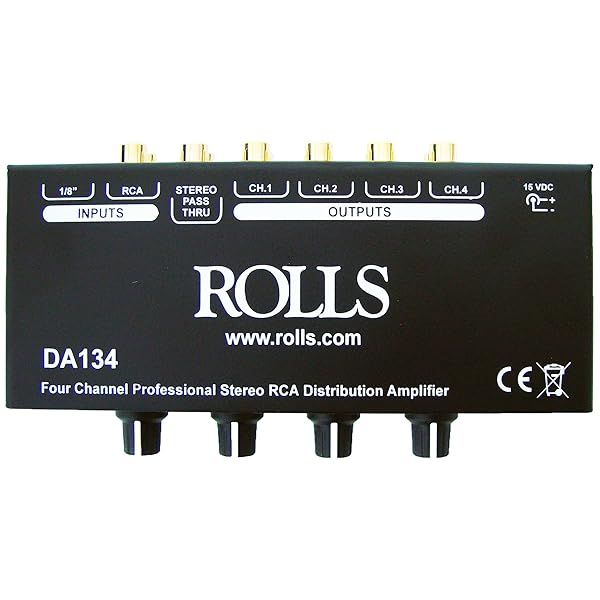 Rolls DA134 4-Channel Distribution Amplifier: Enhance Your Audio Experience Today!