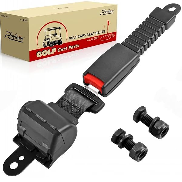 Roykaw Retractable Golf Cart Seat Belt Kit for EZGO Yamaha Club Car Go Kart UTV Safety and Comfort