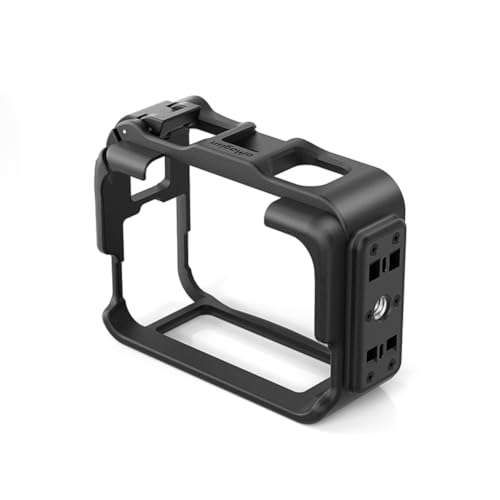 Rszfnjxry Plastic Frame Cage for Insta360 Ace Pro 2/Ace - Durable Housing with Cold Shoe Mount & Pivot Stand Compatibility