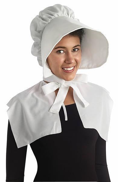 Rubies Adult Oversized White Bonnet - Perfect for Themed Parties & Halloween Costumes