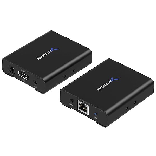 Sabrent 1080P 3D HDMI Extender Over CAT6 164 Feet 50 Meters DA-HDEX High Quality Video Transmission