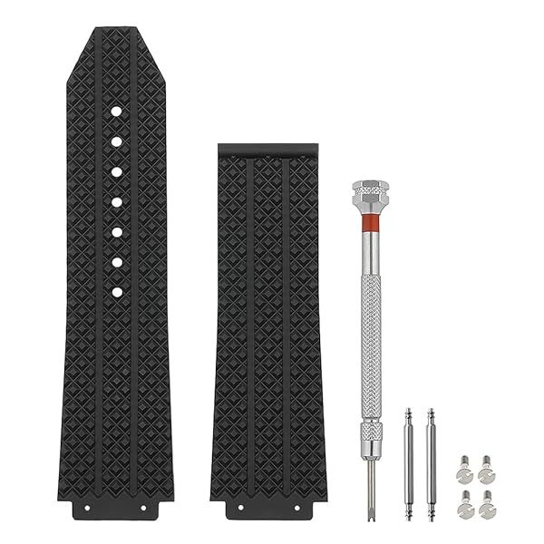 SANDEIN 25mm Watch Band Compatible with Big Bang Soft Silicone Rubber Replacement Watch Straps