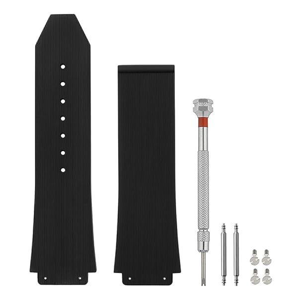 SANDEIN 25mm Watch Band Compatible with Big Bang Soft Silicone Rubber Replacement Watch Straps