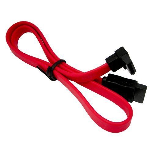 18-Inch SATA Data Cable with Right-Angle Connector for Easy Connectivity