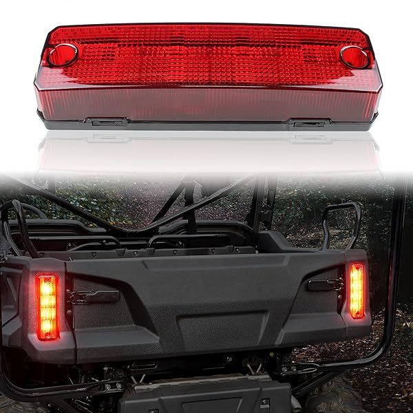 SAUTVS LED Taillight for Honda Pioneer 520 700 1000 2014-2025 Red Brake Stop Tail Light Rear Lamp Replacement Driver Passenger Side