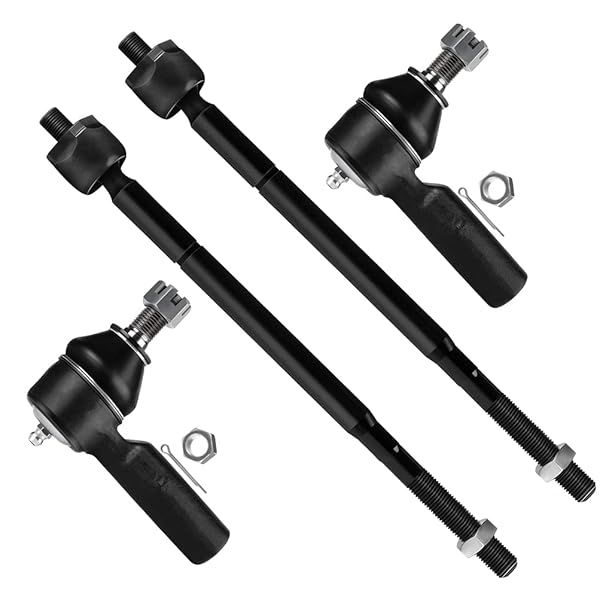 SCITOO 4pcs Front Suspension Kit Inner Outer Tie Rod End for Toyota Camry Sienna Avalon Solara 1992-2004
