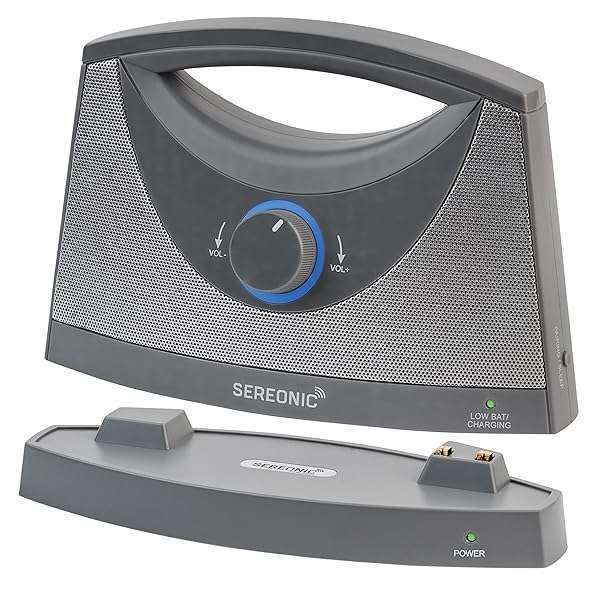 Enhance TV Sound: SEREONIC Wireless Speakers for Hard of Hearing - Portable & Powerful Solution