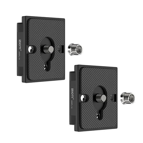 SIOTI 200PL-14 Quick Release Plate for Manfrotto Tripods - Compatible with RC/RC2/XPRO Systems