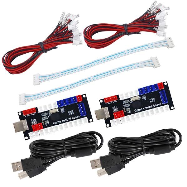 SJ JX Arcade Game Controller USB Encoder Zero Delay 2 Player Joystick Button for PC MAME Raspberry Pi Retro Gaming