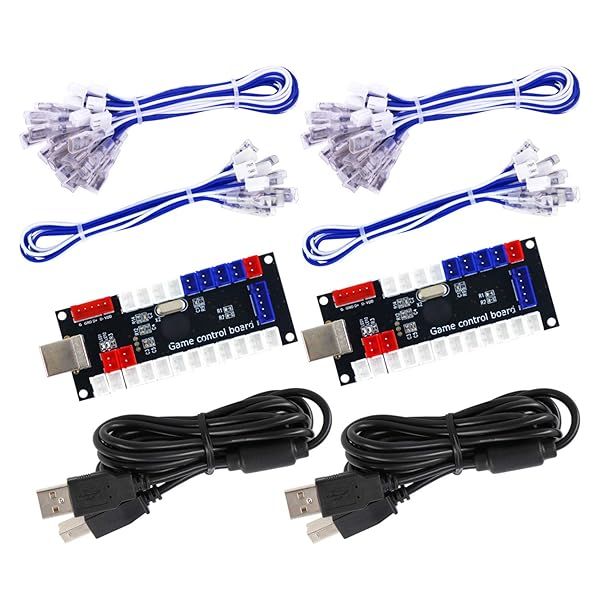 SJ JX Arcade Game Controller USB Encoder Zero Delay 2 Player Joystick Button for PC MAME Raspberry Pi Retro Gaming