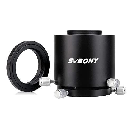 SVBONY Camera Adapter for Spotting Scope with T Ring for Canon Fits SV46 and Eyepiece 49mm to 58mm Two Tube Construction