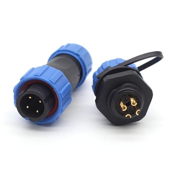 SZJELEN SP13 Waterproof Outdoor Power Cable Connectors - 2 to 9 Pin Male & Female Gland Caps for Reliable Electrical Connections