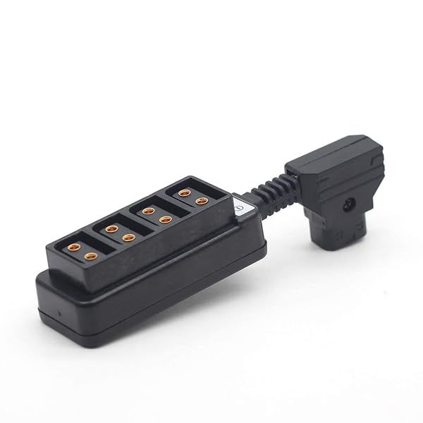 SZJELEN Ultrashort Dtap Splitter Cable for Photography Power with 4 Ports P-tap D-tap Splitter Receptacle