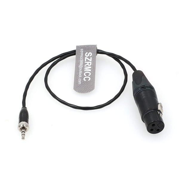 SZRMCC Locking 3.5mm TRS Plug to XLR 3 Pin Female Microphone Cable for Sony UWP-D Series Wireless Transmitter Best Quality Audio Solution