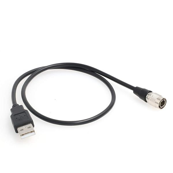 SZRMCC USB to Hirose 4 Pin Male Power Cable for Zoom F4 F8 Sound Devices 633 644 688 Recorders 30cm