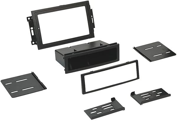 Scosche CR1289B Dash Kit for 2005-08 Chrysler, Dodge, Jeep - ISO Double DIN & DIN+Pocket with Navigation