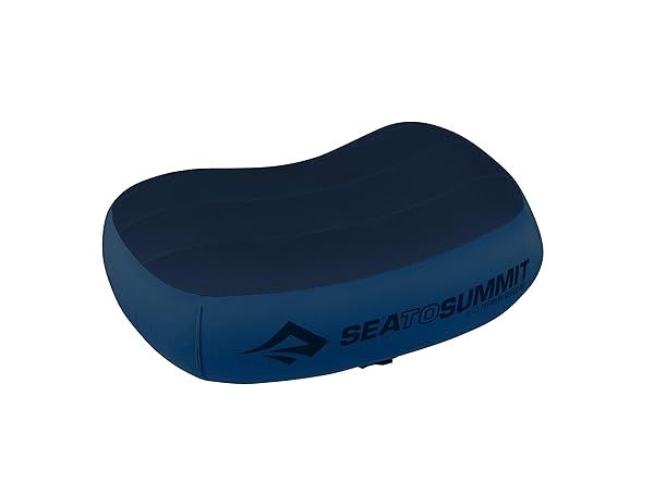 Sea to Summit Aeros Premium Inflatable Travel Pillow - Regular Navy Blue (13.4 x 9.4) for Ultimate Comfort