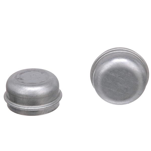 Seachoice Steel Grease Cap for 4 & 5 Lug Trailer Hubs - Durable Axle Bearing Cover, 1.98 in.