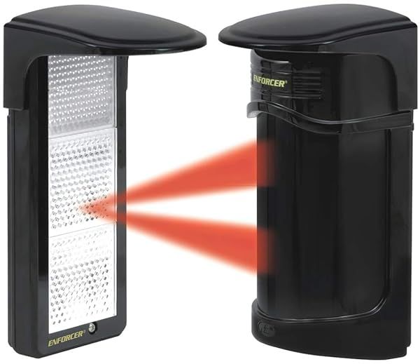 Seco-Larm E-931-S50RRLQ: 50ft Infrared Photoelectric Beam Sensor - Adjustable Reaction Time, IP55, 12V-250V AC/DC